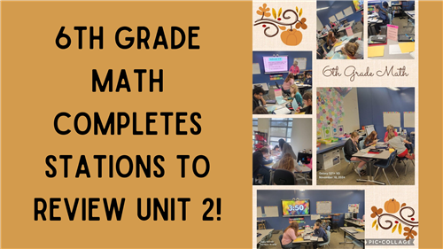 6th Math Stations